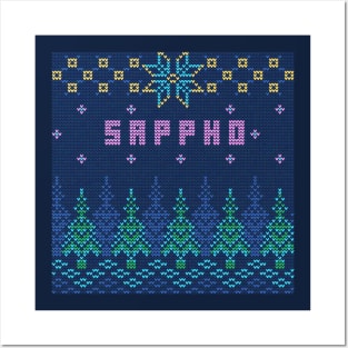 Ugly Christmas Sweater But For Sappho Posters and Art